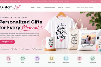 create a shopify print on demand and personalized gifts store