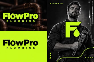 design a bold hvac, plumbing or electrician logo for your business
