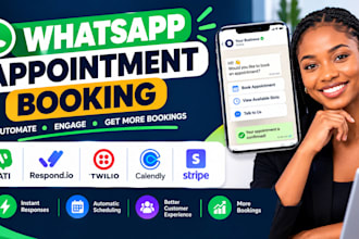 build whatsapp appointment booking with wati respondio twilio calendly stripe