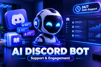 develop an ai powered discord bot for support and engagement