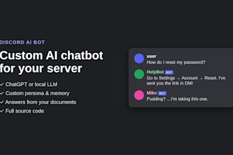 build a custom discord ai chatbot with a llm