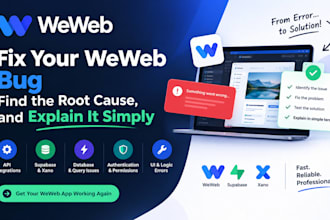 fix your xano and weweb data errors, find the root cause, and explain it simply