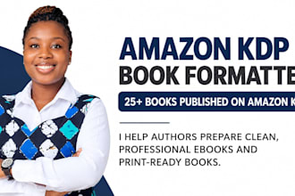 format your book for amazon KDP ebook and paperback