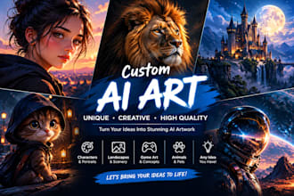 create custom ai character art and fantasy illustrations