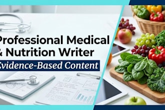 write evidence based medical and nutrition