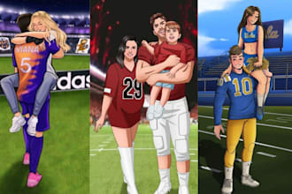 draw sport romance character mafia couple romance character artist amazon kdp