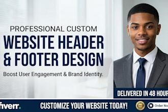 header and footer website design