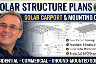 draft solar carport structural designs and solar plans