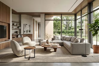 design 3d interiors, exteriors, facades and custom furniture