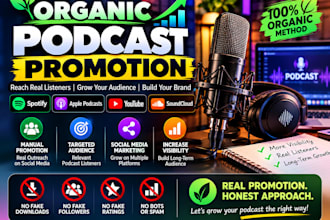 promote your podcast organically on social media