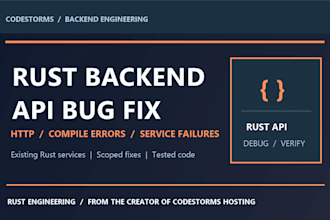 fix rust backend API bugs and build rest endpoints