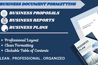 format and design professional business documents in word