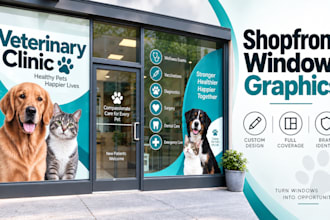 do storefront or shopfront window graphics, vinyl decals