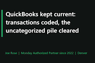 code your transactions and clean up your books in quickbooks or xero