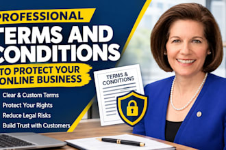 write professional terms and conditions to protect your online business