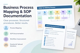create business process maps and standard operating procedures