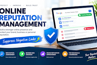 do online reputation management, ORM, services to suppress negative link