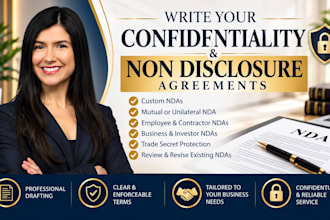 draft nda, confidentiality and non disclosure agreements