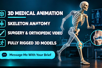 create 3d medical animation 3d medical animation 3d skeleton anatomy video clip