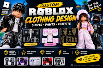 design custom roblox clothing, classic shirts hoodies and pants for your avatar