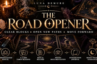 perform a personalized road opener ritual to clear blocks and open new paths