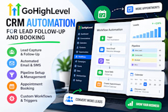 set up gohighlevel CRM automation for lead follow up and booking
