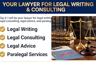 research and write legal papers and content