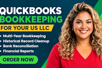 reconstruct multi year quickbooks bookkeeping for your US llc