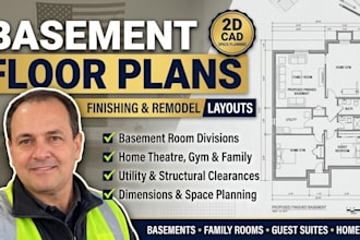 draft basement finishing plans and indoor remodel layouts