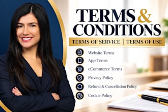 write terms and conditions, terms of service or terms of use