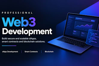 develop a web3 dapp, smart contract and token website
