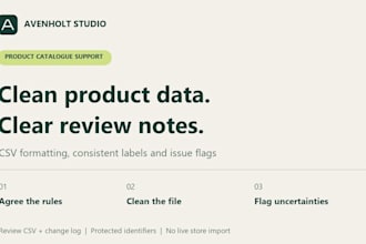 clean and standardize your product catalog CSV