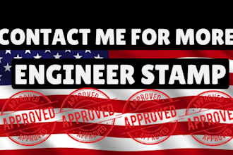 provide structural drawings as illinois engineer for permit plan engineer stamp