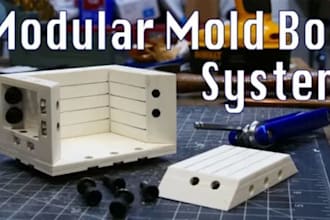 design 3d molds for plastic injection and silicone casting