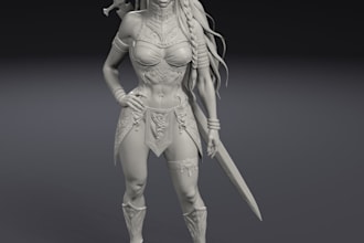 sculpt and 3d print a custom miniature or part