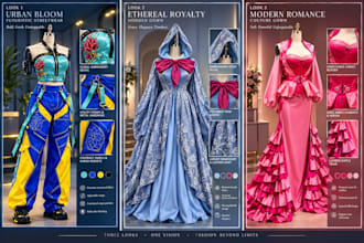 create custom cosplay outfit creation sew cosplay clothe 3d anime costume style