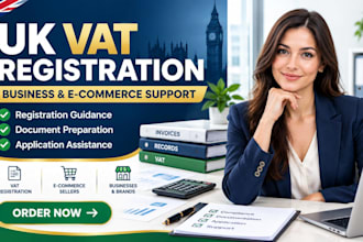 assist with UK vat registration for businesses and e commerce sellers