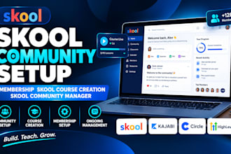 skool community setup membership skool course creation skool community manager