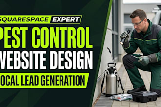 design a squarespace pest control website