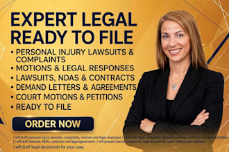 draft lawsuits, ndas, legal documents, contracts and legal agreements