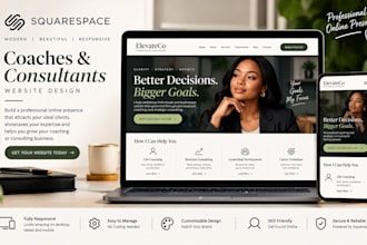 create a squarespace website for coaches and consultants