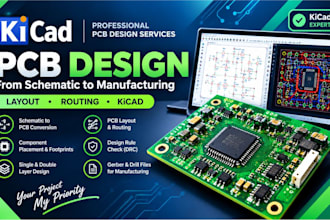 design custom pcb layout and routing in kicad