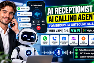 build ai receptionist ai calling agent for inbound outbound calls with vapi ghl