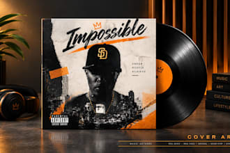 design spotify cover art and animate spotify canvas videos