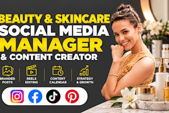 be your beauty and skincare social media manager and content creator