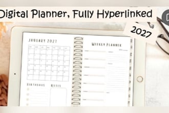 design hyperlinked 2027 digital planner for goodnotes and notability on etsy