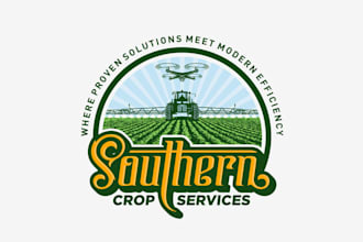 design innovative agriculture drones logo
