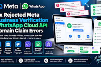 fix rejected meta business verification whatsapp cloud api domain kradim errors