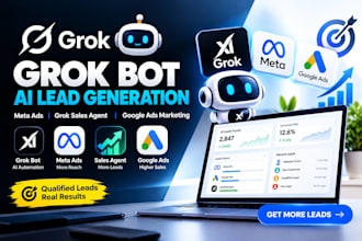 grok bot ai lead generation meta ai ads grok sales agent google ads marketing