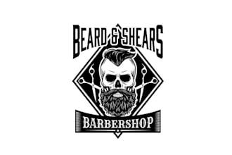 design barbershop salon beauty business logo